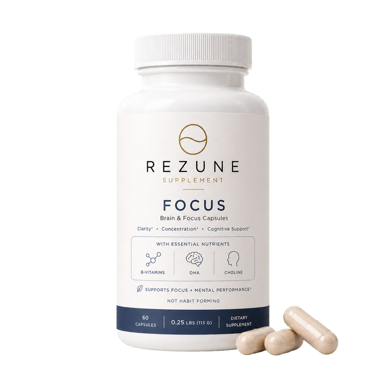 Rezune Focus Brain and Focus Capsules