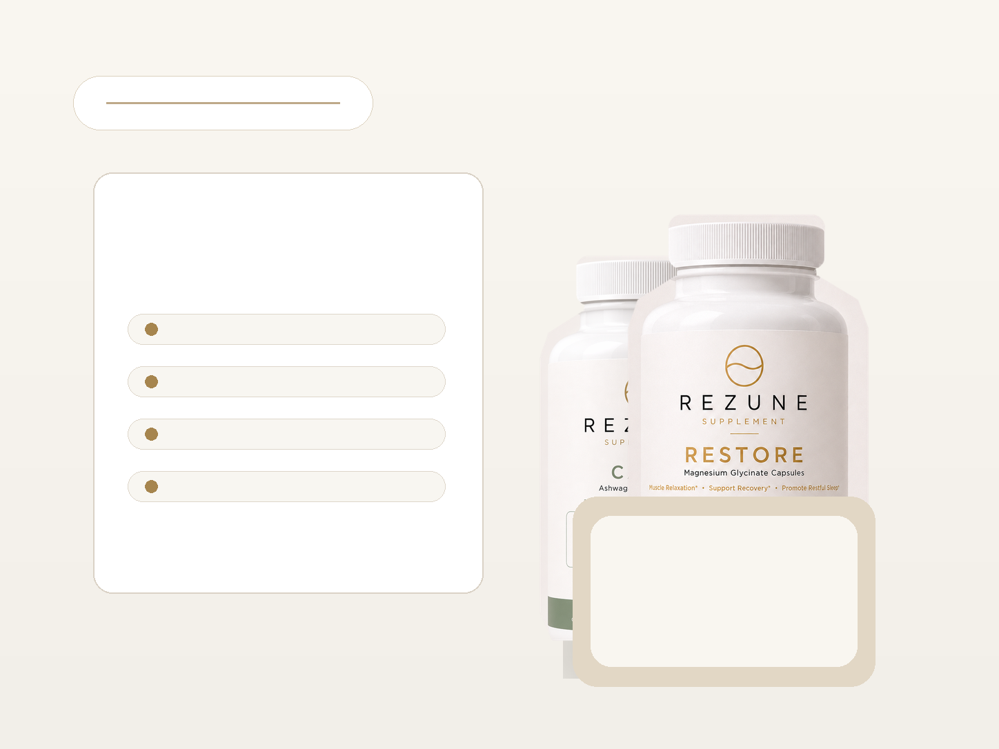 Rezune products with clean privacy preference controls